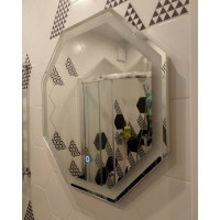 Зеркало с подсветкой для ванной комнаты Тревизо 85х85 см